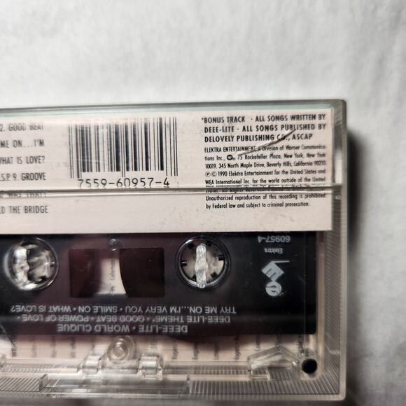 Deee-Lite World Clique Tested Dance Music Cassette (Electra, 1990) Pre-owned - Picture 7 of 7